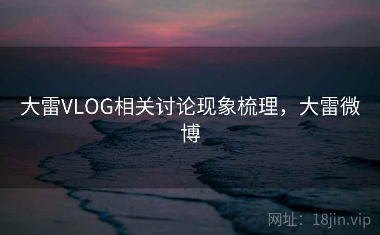大雷VLOG相关讨论现象梳理，大雷微博