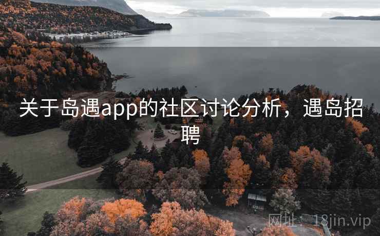 关于岛遇app的社区讨论分析，遇岛招聘