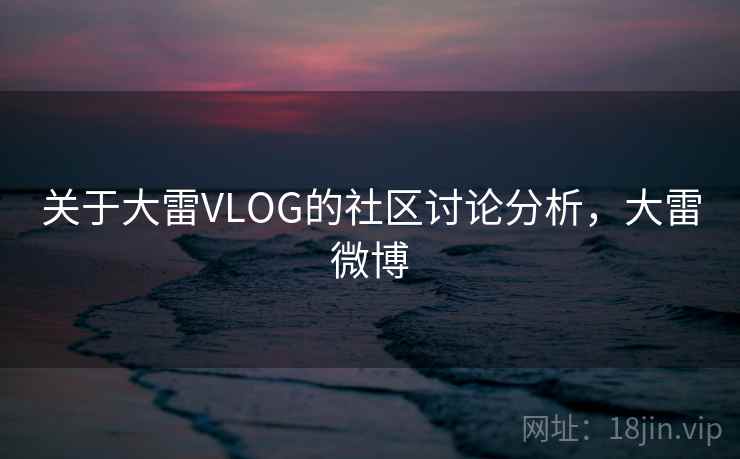 关于大雷VLOG的社区讨论分析，大雷微博