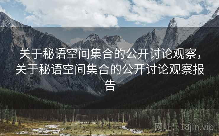 关于秘语空间集合的公开讨论观察，关于秘语空间集合的公开讨论观察报告